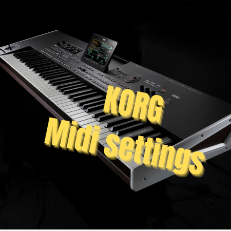 KORG Midi settings Midi szerkesztés